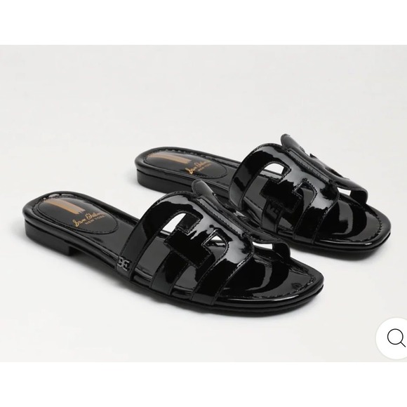 Sam Edelman Shoes - New! Sam Edelman Bay Patent Leather Slide Sandals Black Size 9